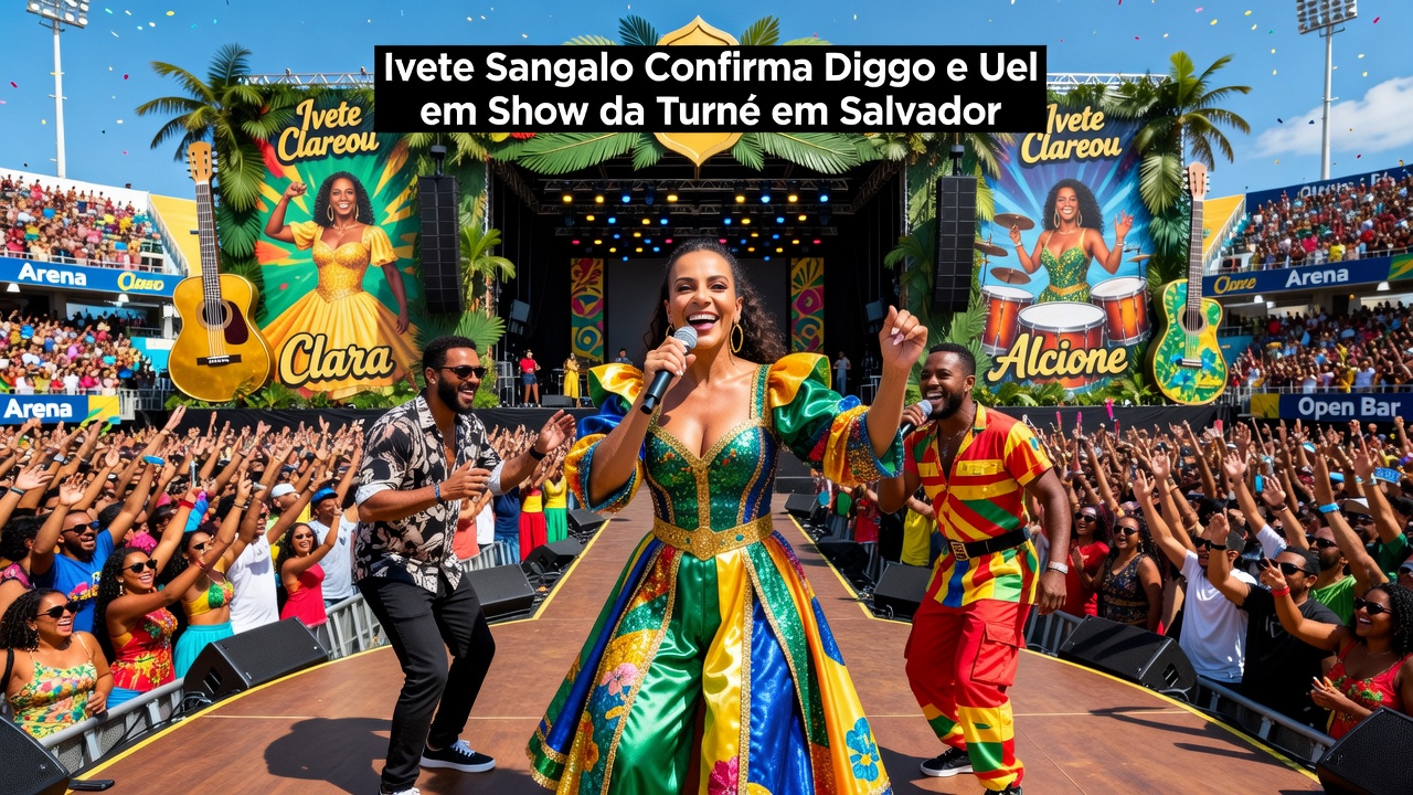 Ivete Sangalo Confirma Diggo e Uel em Show da Turnê em Salvador