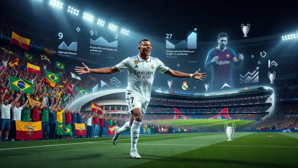 Mbappé bate Messi e vira o mais jovem a somar 100 jogos na Champions