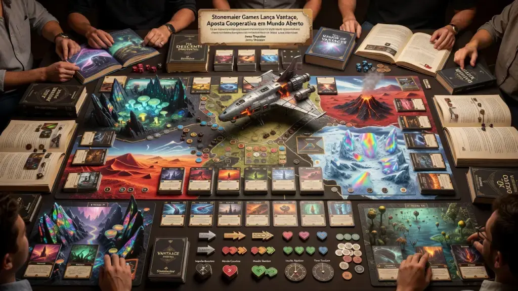 Stonemaier Games Lança Vantage, Aposta Cooperativa em Mundo Aberto
